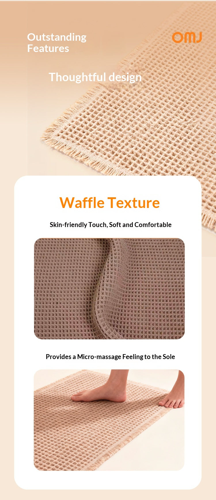 Non-Slip Waffle-Textured Quick-Drying Doormat