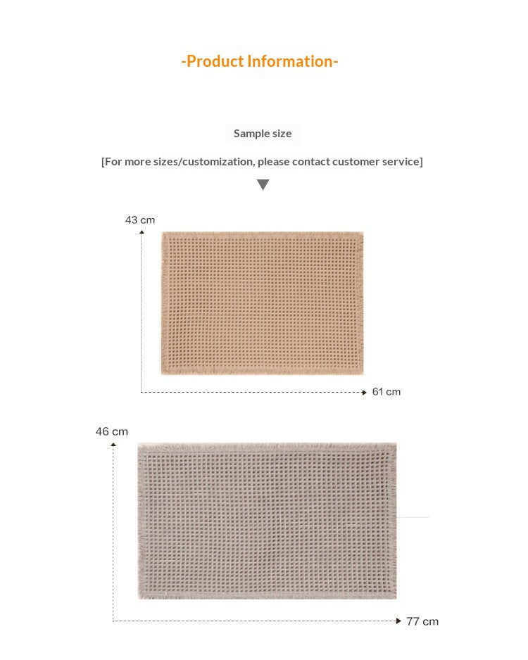 Non-Slip Waffle-Textured Quick-Drying Doormat