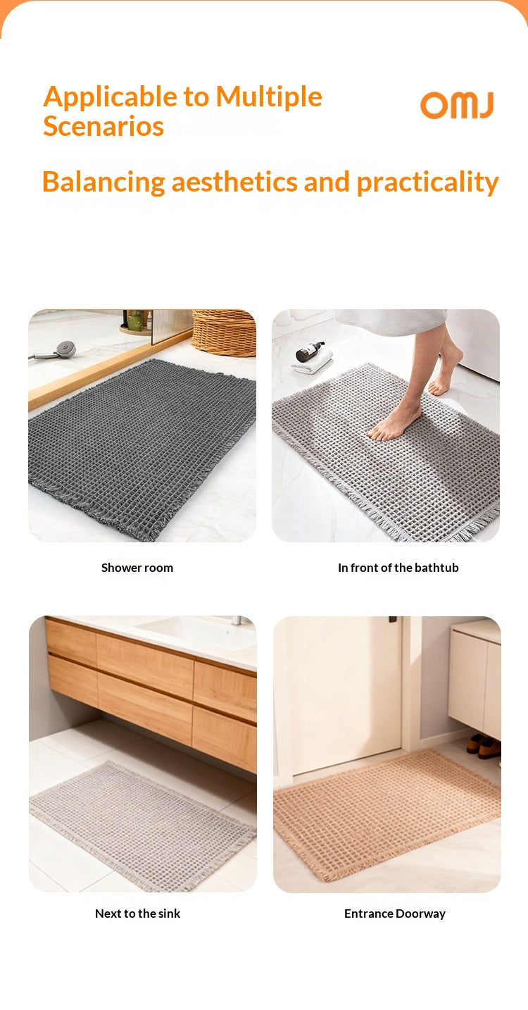 Non-Slip Waffle-Textured Quick-Drying Doormat